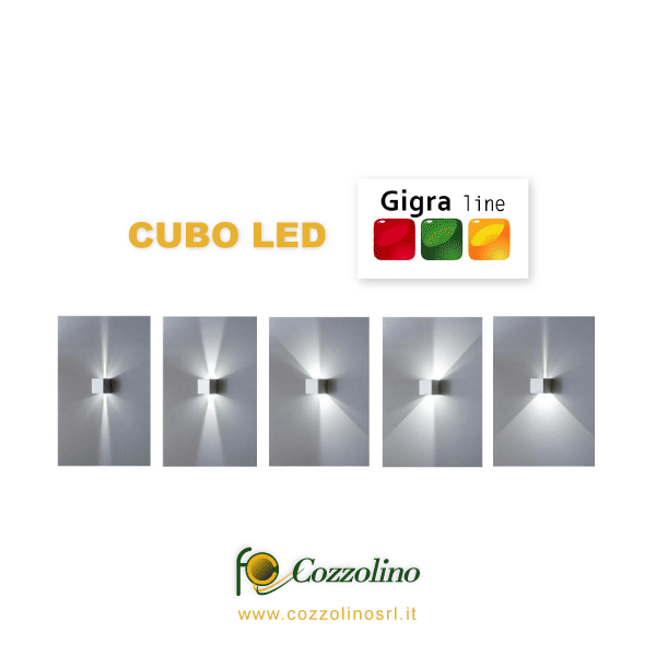 lampada da parete, Cubo LED, illuminazione a LEDGigra Line